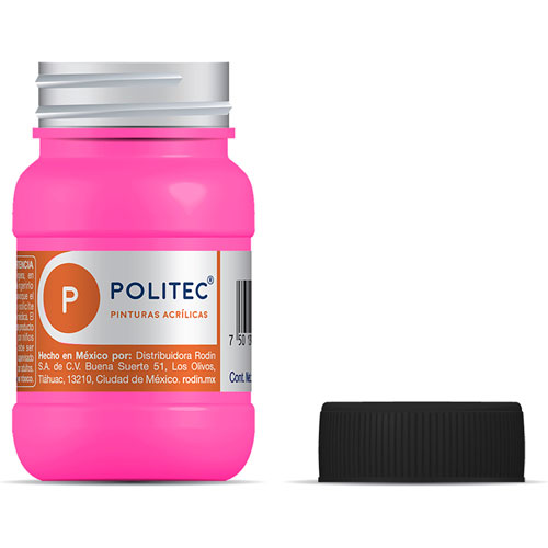 Pintura Acr Lica Fluorescente Politec L Con Ml Papeler A Lumen