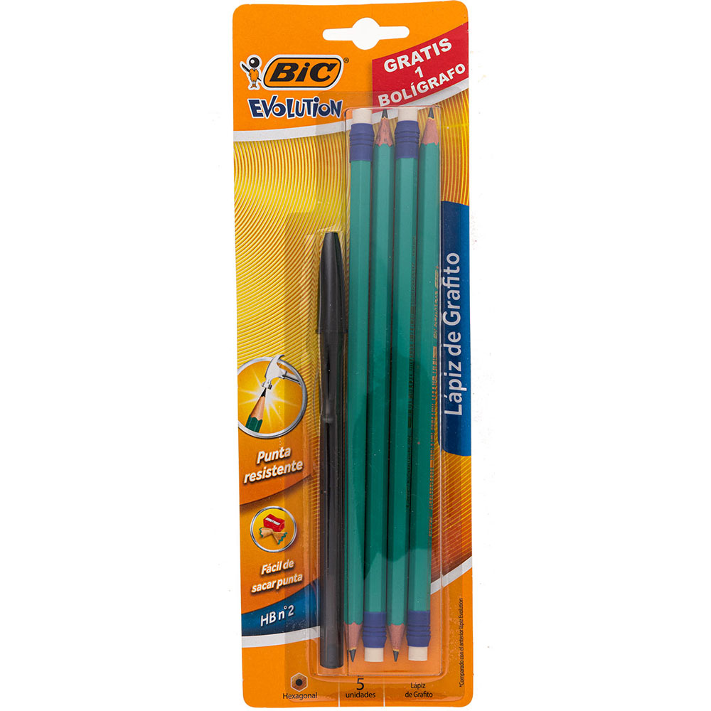 L Pices De Grafito Bic Hb Piezas Bol Grafo Lumen