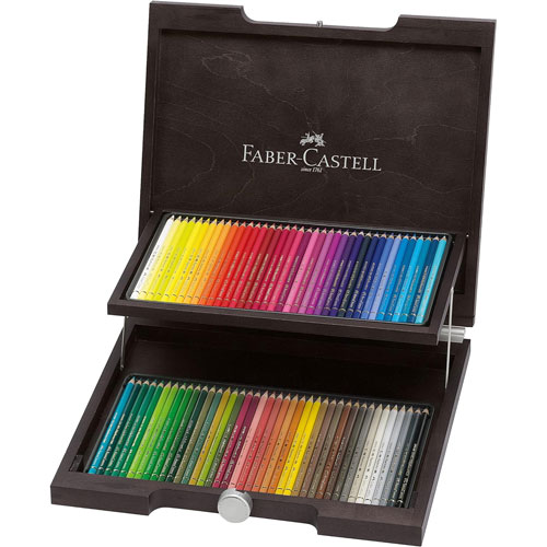 Lapices Faber-Castell Polychromos Estuche de Madera con 48 colores