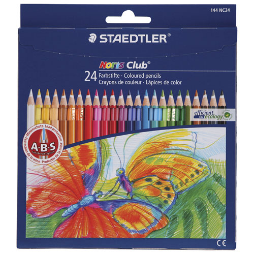 LÁPICES DE COLORES STAEDTLER NORIS CLUB CON 24 colores lapices staedtler
