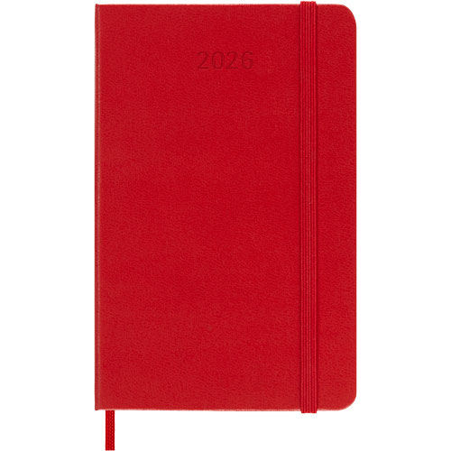 Foto de Agenda 2026 Bolsillo Roja Diaria Pasta Dura 