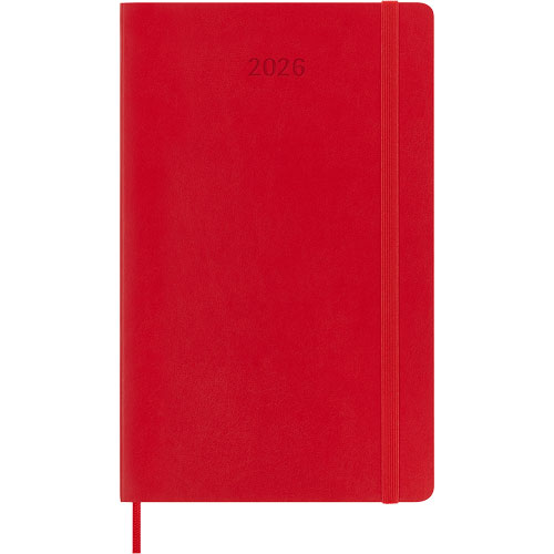 Foto de Agenda 2026 Grande Roja Diaria Pasta Suave 