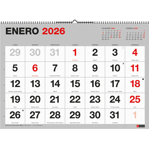 Foto de Agenda 2026 Pared Escribir Basic 42X59Cm Xl 