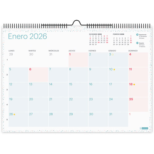 Foto de Agenda 2026 Pared Lovely 30X42Cm A3 