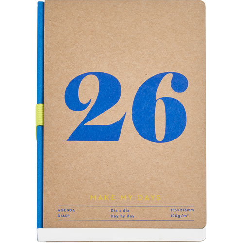 Foto de Agenda 2026 Plus Kraft Year Basics 16X22Cm Vista Diaria 
