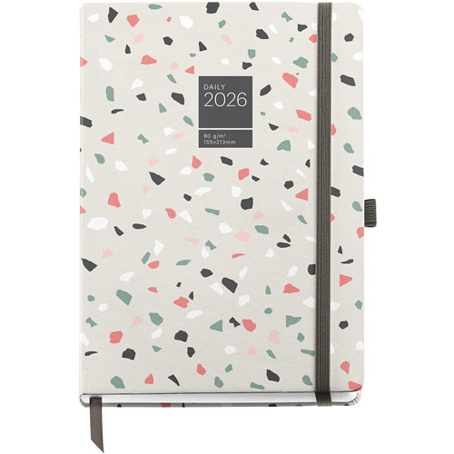 Foto de Agenda 2026 Plus Terrazo 16X22Cm Vista Diaria 