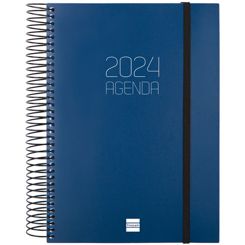 Foto de Agenda ejecutiva Finocam Espiral Opaque 18X21cm Blue 