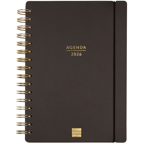 Foto de Agenda Ejecutiva Finocam Haiku Negro 18X22Cm Semana A La Vista Horizontal 26 
