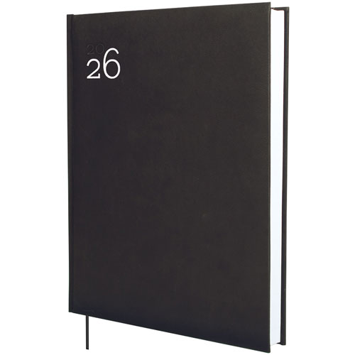 Foto de Agenda Ejecutiva Finocam Milano Negro 21X24Cm Día Por Página 26 