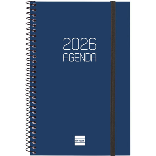 Foto de Agenda Ejecutiva Finocam Opaque Azul 12X18Cm Semana A La Vista Horizontal 26 