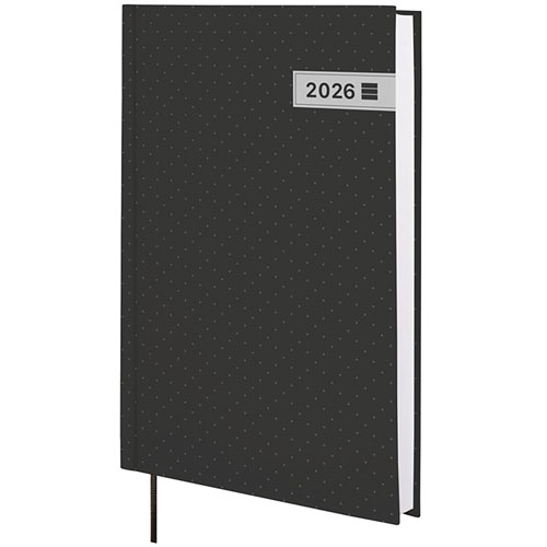 Foto de Agenda Ejecutiva Finocam Porto Negro 14X21Cm Día Por Página 26 