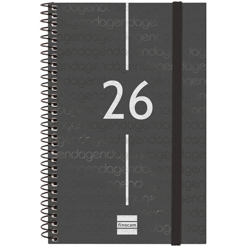 Foto de Agenda Ejecutiva Finocam Year Negro 12X18Cm Semana A La Vista Horizontal 26 