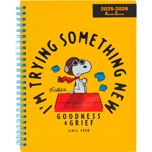 Foto de Agenda Escolar Danpex Snoopy Semana A La Vista 25/26 Amarillo 