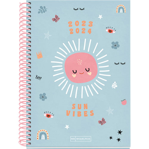 Foto de Agenda Escolar Miquelrius Sun Vibes 15x21.3cm Semana A La Vista 23/24 