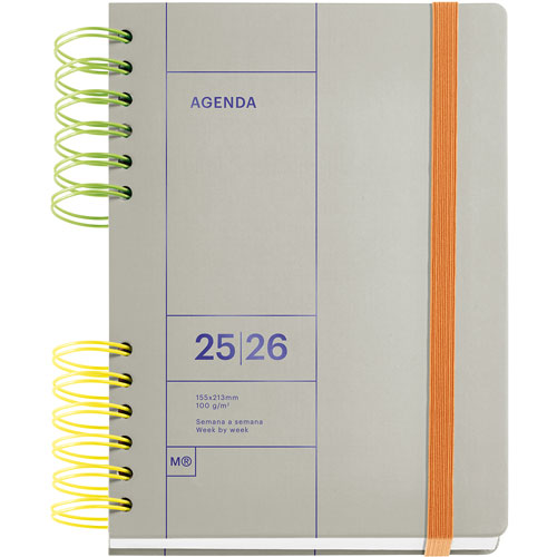 Foto de Agenda Escolar Mqr Activa B2B Semana A La Vista 25/26 Gris 