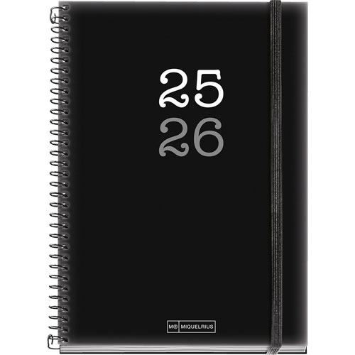 Foto de Agenda Escolar Mqr Plus Coll Semana A La Vista 24/25 Negro 