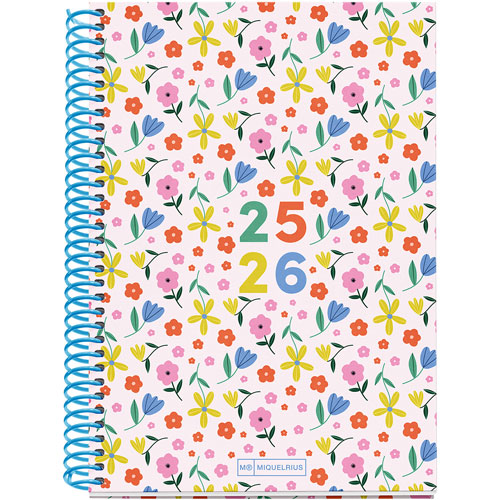 Foto de Agenda Escolar Mqr Plus Flowery Semana A La Vista 25/26 