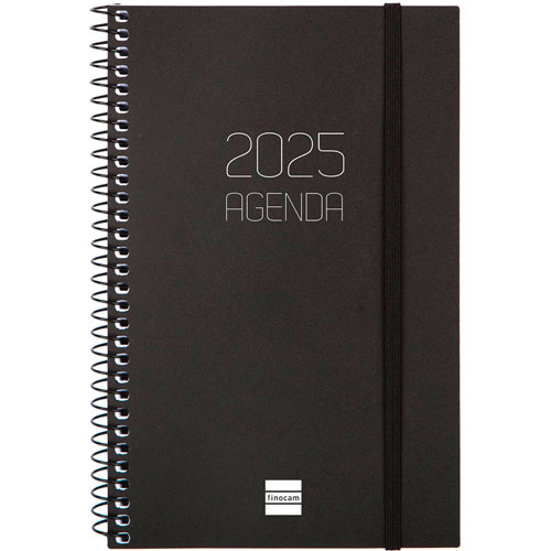 Foto de Agenda Finocam Opaque Ejecutiva Semanal 13x18.1cm Negro 