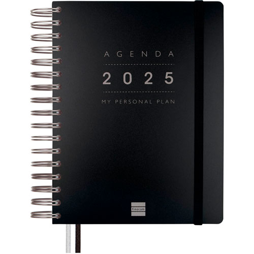 Foto de Agenda Finocam Tempus Ejecutiva Diaria 18x22cm Negro 