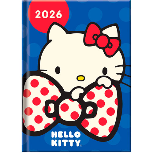 Foto de Agenda Hello Kitty Azul 13X18Cm Dia Por Pagina 2026 Danpex 
