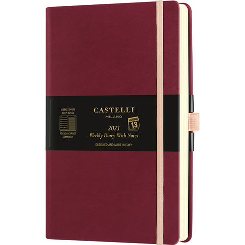 Foto de Agenda juvenil Castelli Black Cherry 13X21cm 