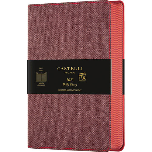 Foto de Agenda juvenil Castelli Maple Red 13x21cm 