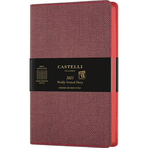 Foto de Agenda juvenil Castelli Maple Red 13x21cm 