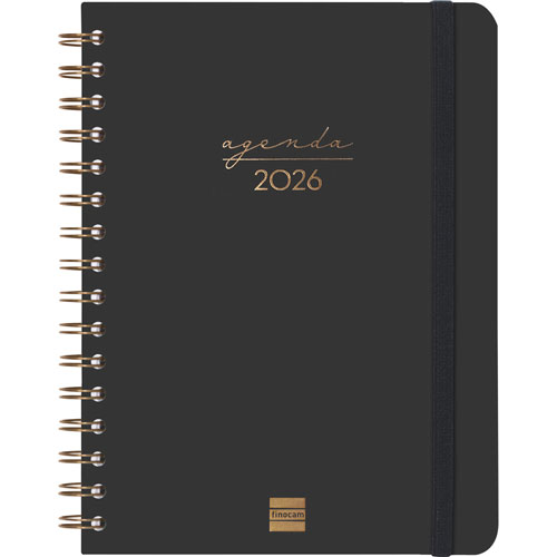 Foto de Agenda Juvenil Finocam Alma Black 17X22Cm Semana A La Vista 26 