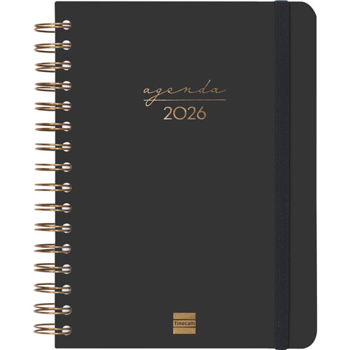 Foto de Agenda Juvenil Finocam Alma Negro 18X22Cm Día Por Página 26 