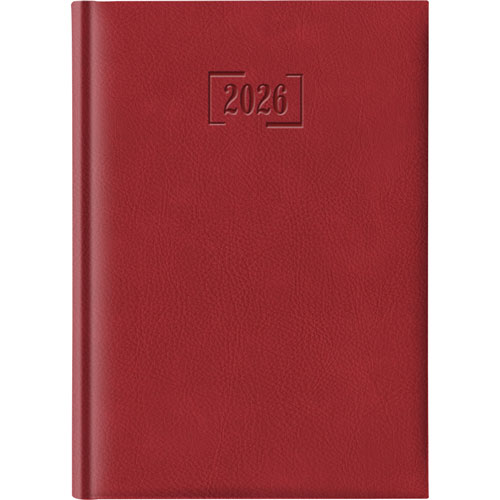 Foto de Agenda Ldg Gradara R8 14X20Cm Rojo Dia Por Pagina 26 