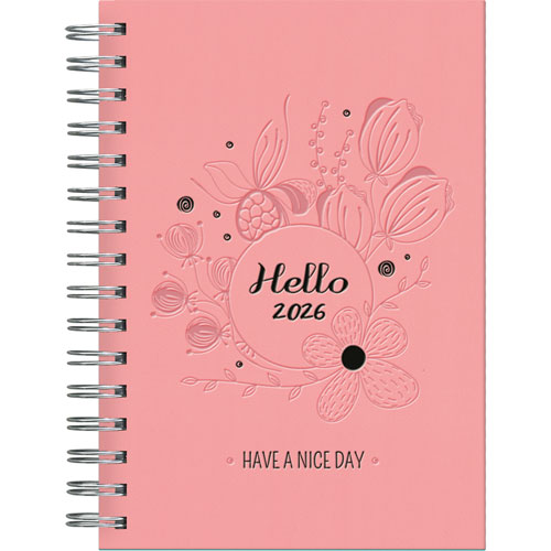 Foto de Agenda Ldg Monza R12 15X21Cm Rosa Dia Por Pagina 26 