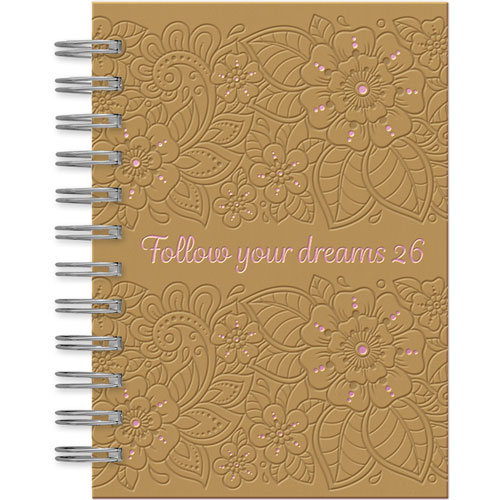 Foto de Agenda Ldg Monza11.6X16.5Cm Dorado Dia Por Pagina 26 