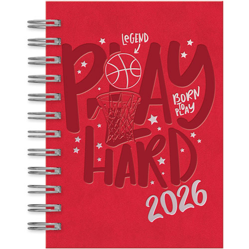 Foto de Agenda Ldg Monza11.6X16.5Cm Rojo Dia Por Pagina 26 