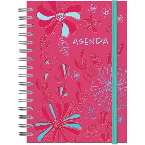 Foto de Agenda Ldg Monza14X20Cm Fuscia Dia Por Pagina 26 