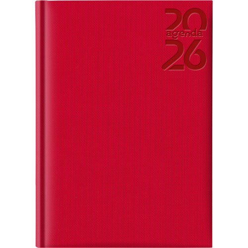 Foto de Agenda Ldg Tellaro R8 14X20Cm Rojo Dia Por Pagina 26 