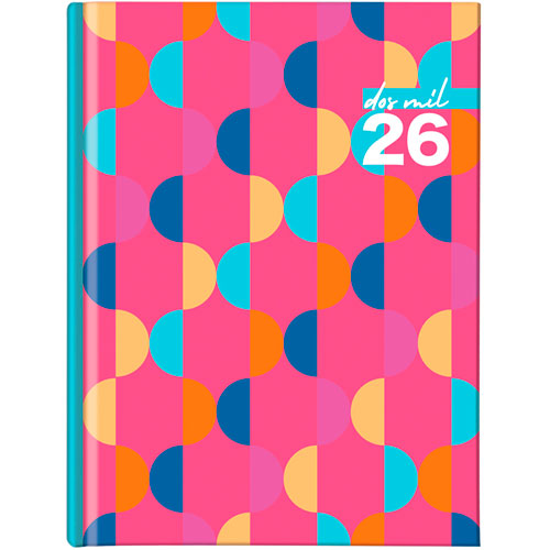 Foto de Agenda Pastel Rosa 12X16.5Cm Dia Por Pagina 2026 Danpex 