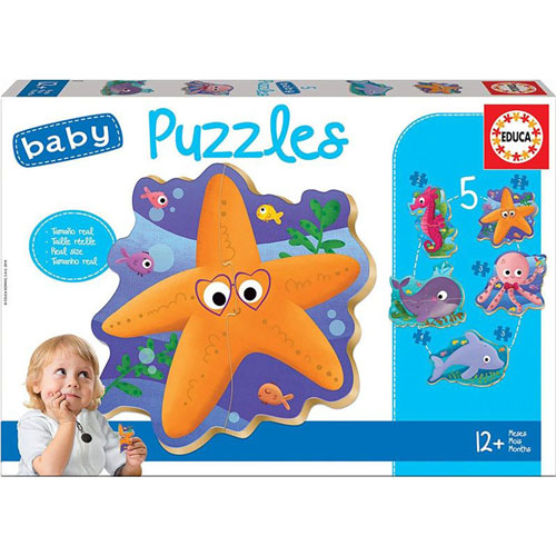 Foto de Baby Puzzles Animales del Mar 14 piezas 