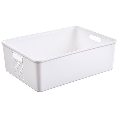 Foto de Bandeja Tng 10L 36x26x12cm Con Asas Blanco 