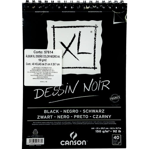 Foto de Block Canson Xl Dessin Noir 21x29.7 cm 