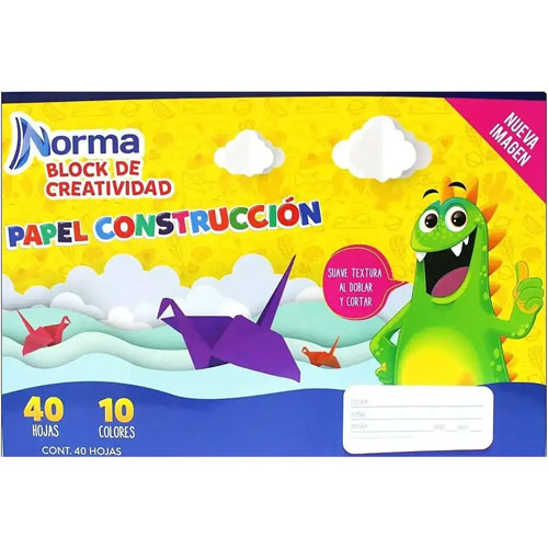 Foto de Block Escolar Norma Contruccion 45.5X30.5Cm 50 Hojas 