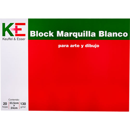 Foto de Block marquilla KE 24x33 cm Km3324 con 20 hojas 