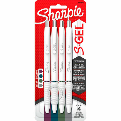 Foto de Boligrafo De Gel Sharpie Stylos 0.7Mm Rich Dark Con 4 
