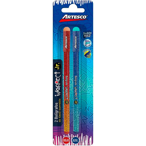 Foto de Boligrafo Gel Artesco Inkorrect Jr 0.5Mm Con 2 