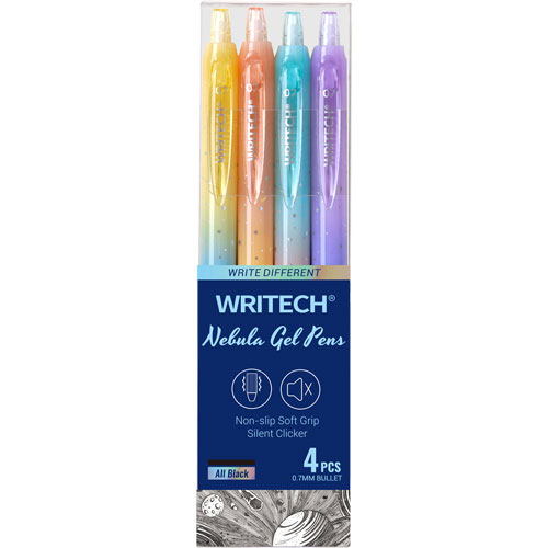 Foto de Boligrafo Gel Writech Nebula 0.7Mm con 4 Surtido 