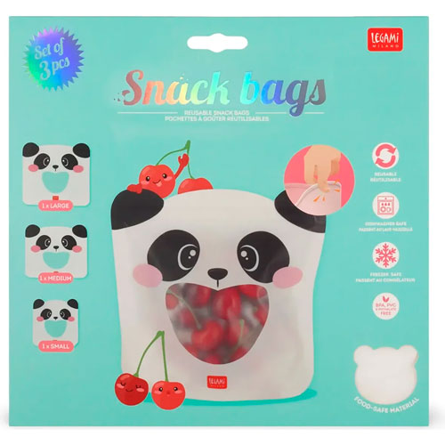 Foto de Bolsa Snacks Panda Con 3 Legami Zb0004 