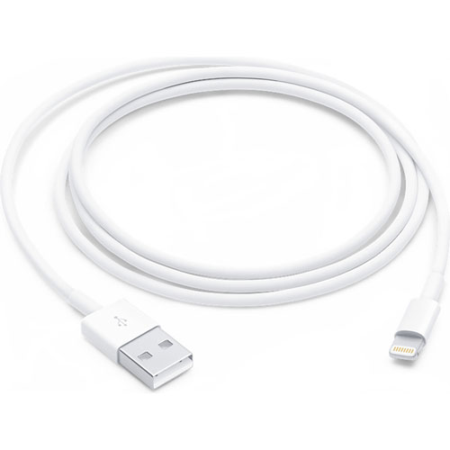 Foto de Cable Apple blanco lightning a USB 1 metro 