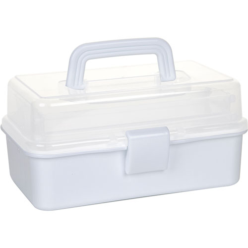 Foto de Caja Con 3 Charolas Y Asa Tengone 26X17X13 Blanco 