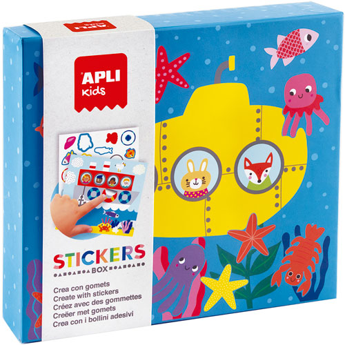 Foto de Caja De Stickers Apli Kids Tematica Transportes 