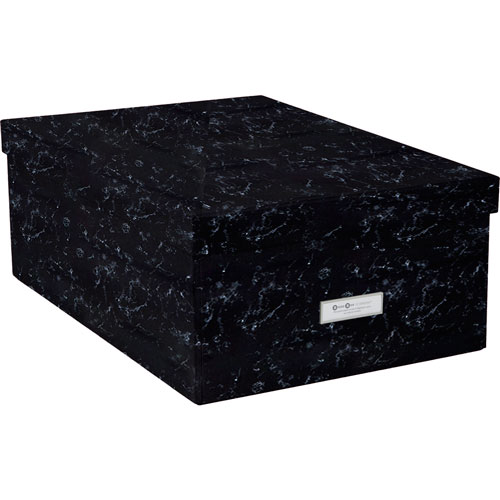 Foto de Caja multiusos cartón BBOX Bonnie 33x49.5x18CM Plegable Mármol Negro 