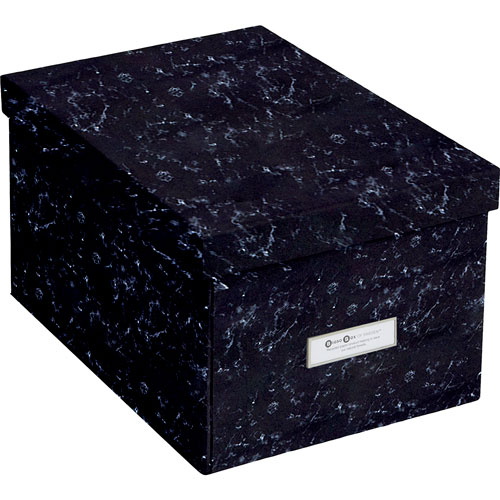 Foto de Caja Multiusos de Cartón Bbox Marmol Negro 22.5X29.5X15CM 